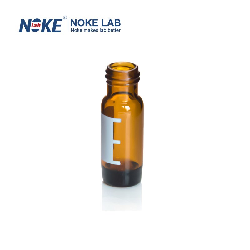 9mm (1.3mL) Amber Glass Vial, High Recovery, Screw Top, 30µL Reservoir