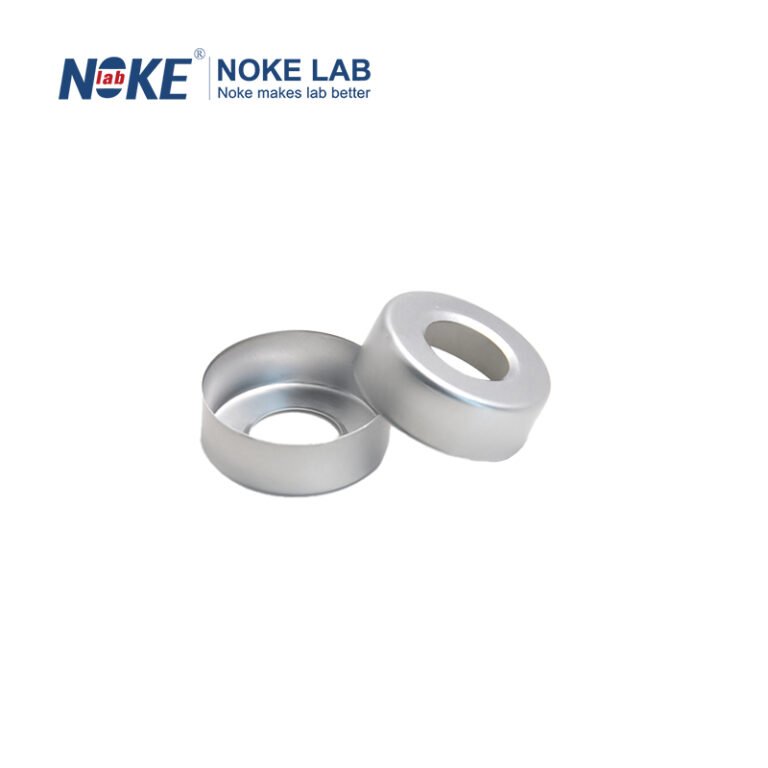 20mm Crimp-top Aluminum Cap, Double-Coated Silver (No Septa)