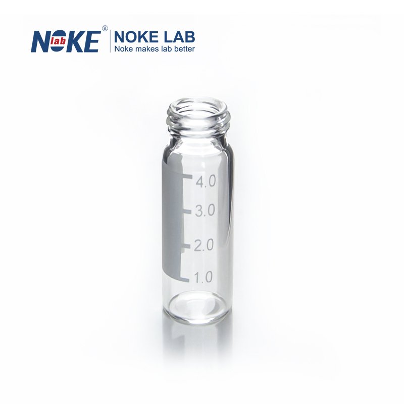 4 mL Clear Glass Screw Vial, 13-425 Thread, Type 1 Borosilicate Glass